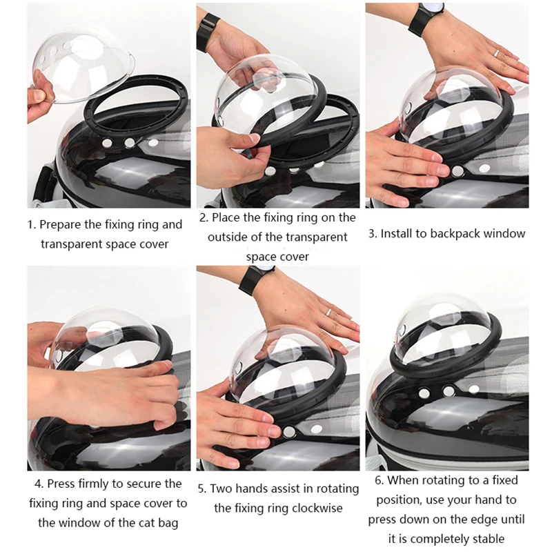 Pet Cat Carrying Bag Space Pet Backpacks Breathable Portable Transparent Backpack Puppy Dog Transport Carrier Space Capsule Bags Pet Cat Carrying Bag Space Pet Backpacks Breathable Portable Transparent Backpack Puppy Dog Transport Carrier Space Capsule Bags