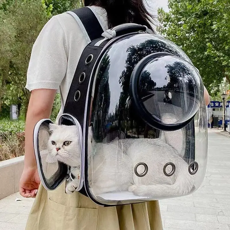 Pet Cat Carrying Bag Space Pet Backpacks Breathable Portable Transparent Backpack Puppy Dog Transport Carrier Space Capsule Bags Pet Cat Carrying Bag Space Pet Backpacks Breathable Portable Transparent Backpack Puppy Dog Transport Carrier Space Capsule Bags
