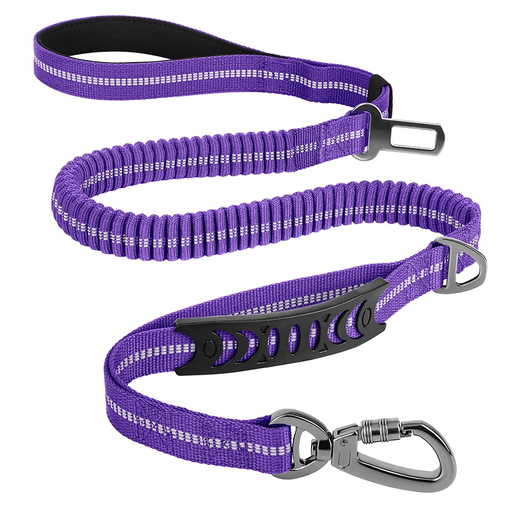 Reflective Dog Leash Durable Nylon Dog Car Seat Belt Elastic Pet Training Lead Travel Car Safety Rope For Small Large Dogs Pug Reflective Dog Leash Durable Nylon Dog Car Seat Belt Elastic Pet Training Lead Travel Car Safety Rope For Small Large Dogs Pug