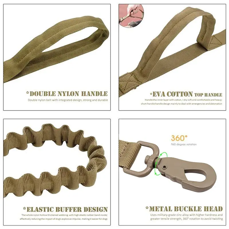 Dog Harness Leash Collar Patches Set for Medium Large Dogs Military Pet Vest Adjustable Tactical Dog Harnesses Training Walking Dog Harness Leash Collar Patches Set for Medium Large Dogs Military Pet Vest Adjustable Tactical Dog Harnesses Training Walking