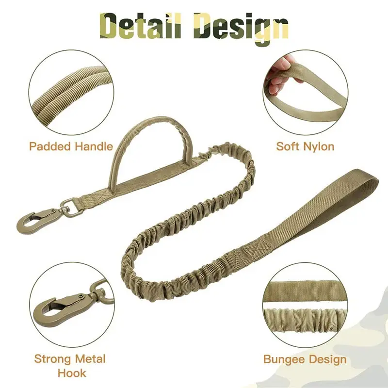 Dog Harness Leash Collar Patches Set for Medium Large Dogs Military Pet Vest Adjustable Tactical Dog Harnesses Training Walking Dog Harness Leash Collar Patches Set for Medium Large Dogs Military Pet Vest Adjustable Tactical Dog Harnesses Training Walking