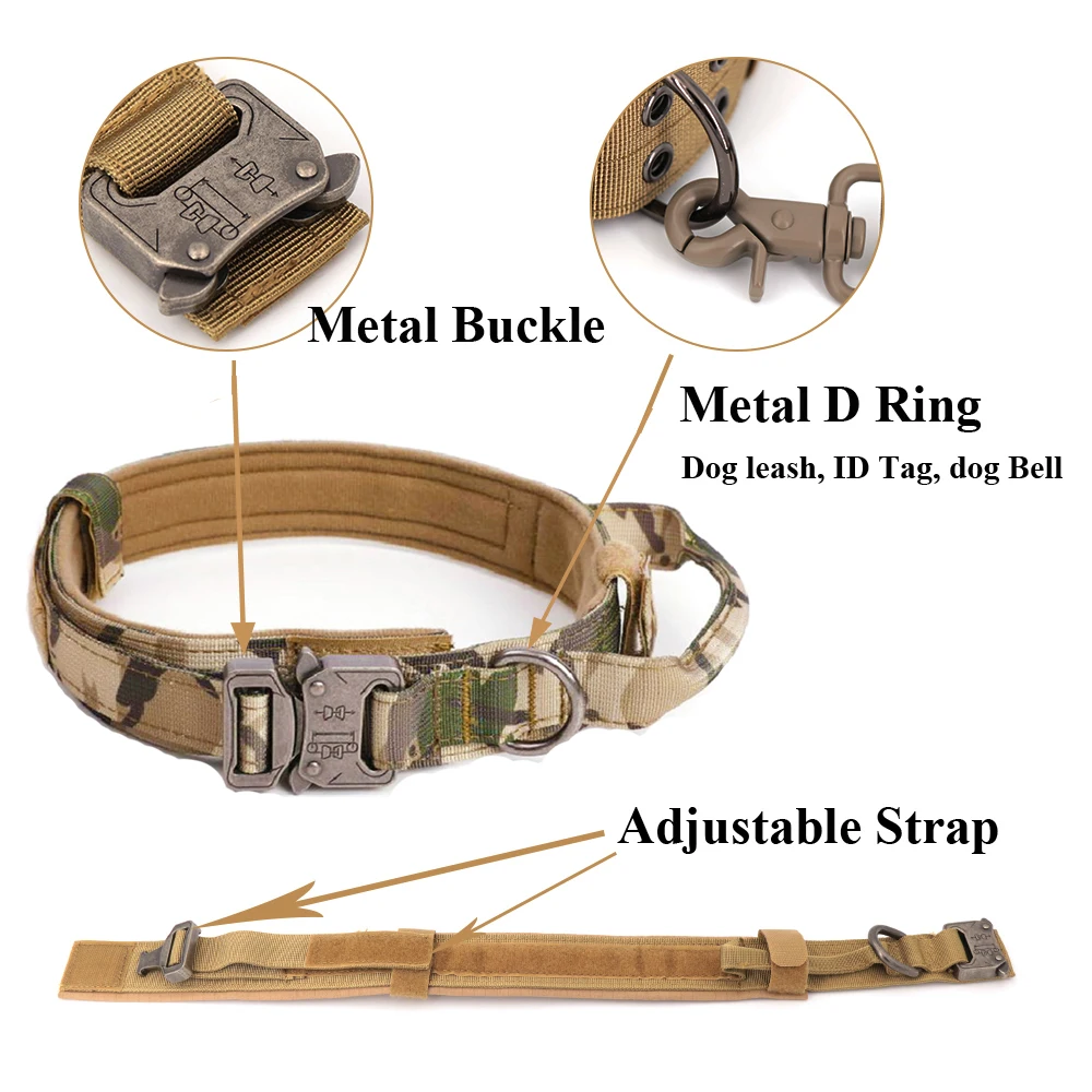 Dog Harness Leash Collar Patches Set for Medium Large Dogs Military Pet Vest Adjustable Tactical Dog Harnesses Training Walking Dog Harness Leash Collar Patches Set for Medium Large Dogs Military Pet Vest Adjustable Tactical Dog Harnesses Training Walking