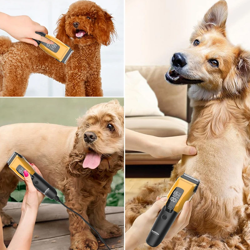 Pet Clipper Professional Dog Hair Trimmer Cat Grooming Shaver Type-C Charged Electric Puppy Cutting Machine for Small Big animal Pet Clipper Professional Dog Hair Trimmer Cat Grooming Shaver Type-C Charged Electric Puppy Cutting Machine for Small Big animal