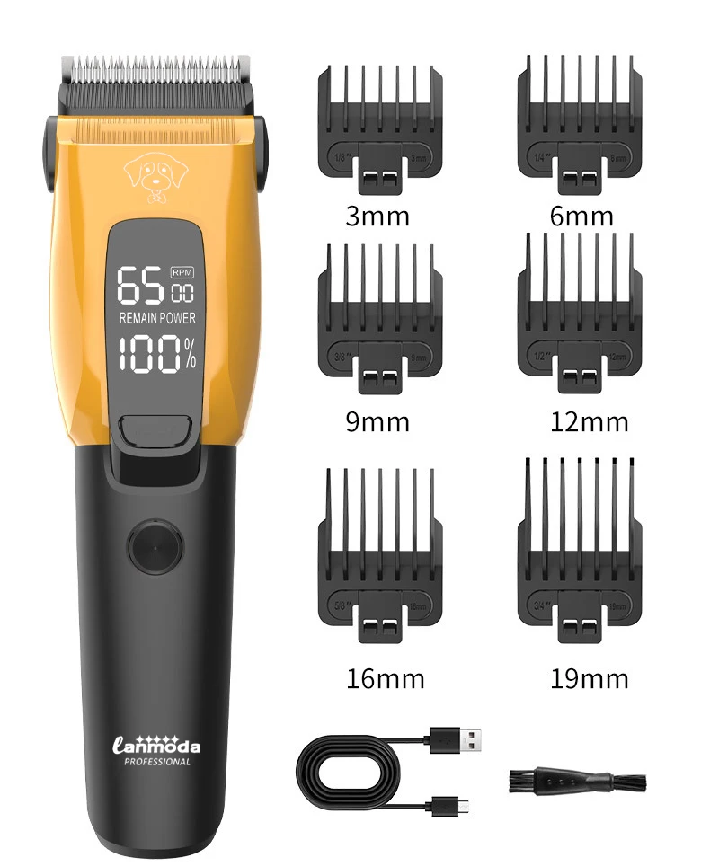 Pet Clipper Professional Dog Hair Trimmer Cat Grooming Shaver Type-C Charged Electric Puppy Cutting Machine for Small Big animal Pet Clipper Professional Dog Hair Trimmer Cat Grooming Shaver Type-C Charged Electric Puppy Cutting Machine for Small Big animal