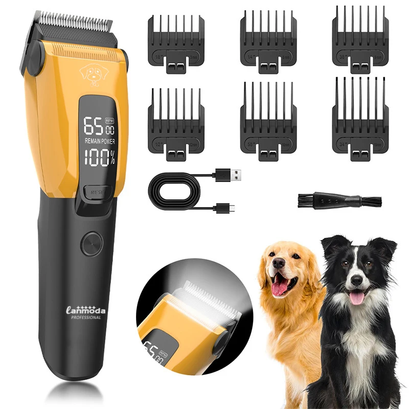 Pet Clipper Professional Dog Hair Trimmer Cat Grooming Shaver Type-C Charged Electric Puppy Cutting Machine for Small Big animal Pet Clipper Professional Dog Hair Trimmer Cat Grooming Shaver Type-C Charged Electric Puppy Cutting Machine for Small Big animal