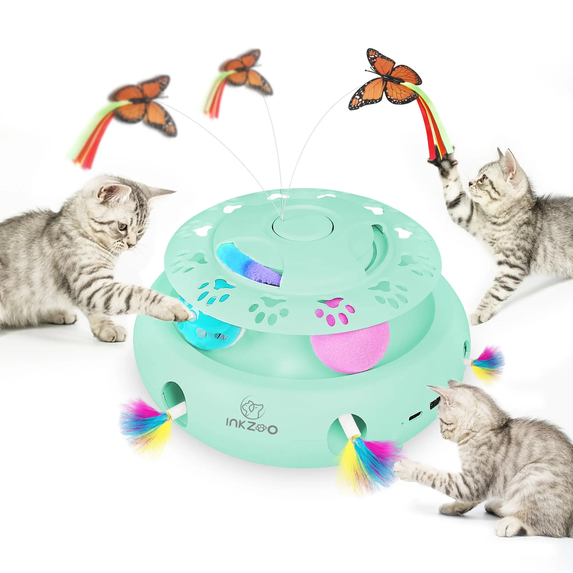 INKZOO Cat Toys, Interactive Cat Toys for Indoor Cats, Smart Interactive Kitten Toy, Automatic 7 Holes Mice Whack-A-Mole INKZOO Cat Toys, Interactive Cat Toys for Indoor Cats, Smart Interactive Kitten Toy, Automatic 7 Holes Mice Whack-A-Mole