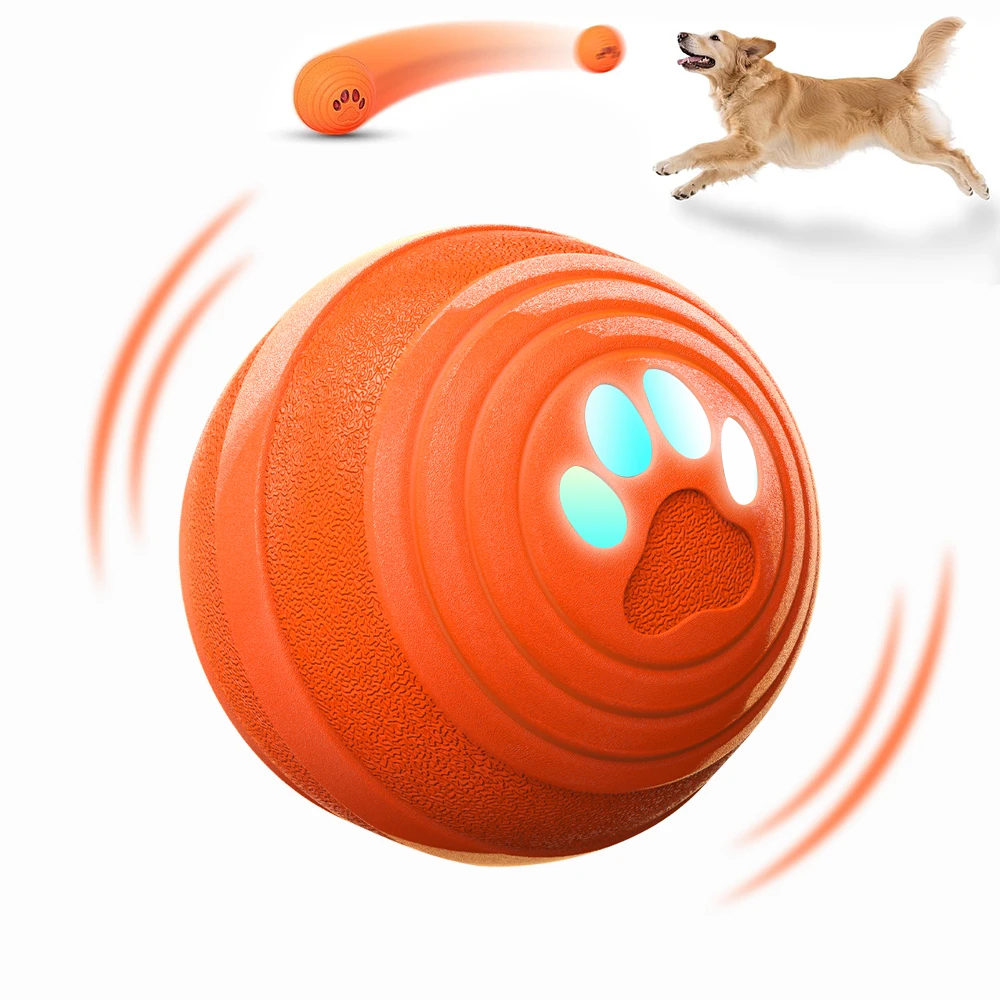 Interactive Dog Ball with LED Light Automatic Moving Bouncing Intelligence Puppy Toy Active Rolling Balls for Small Medium Dogs Interactive Dog Ball with LED Light Automatic Moving Bouncing Intelligence Puppy Toy Active Rolling Balls for Small Medium Dogs