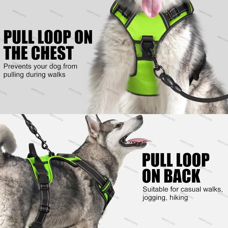 LED Glowing Luminous Dog Harnesses Essential for Dog Walking Safety at Night Dog Vest with Three LED Light Modes Rechargeable LED Glowing Luminous Dog Harnesses Essential for Dog Walking Safety at Night Dog Vest with Three LED Light Modes Rechargeable