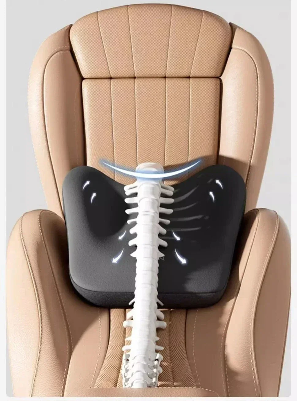 Car Lumbar Back Support Headrest Neck Pillow Memory Foam Lumbar Pillow Soft Neck Pillows Cushion Car Seat Cushion Tools