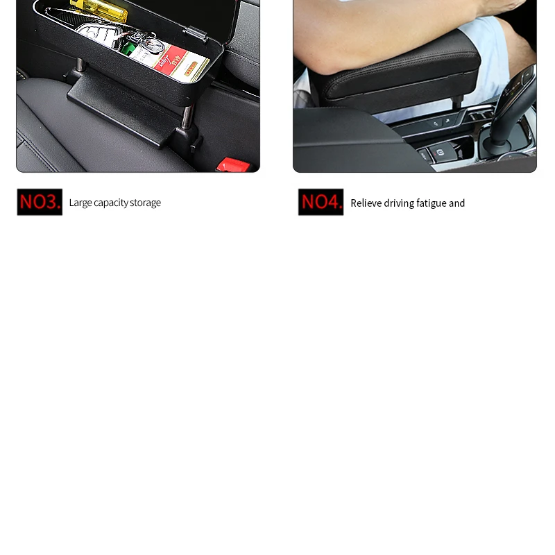 JFBONIN Car Armrest Organizer Featuring a Liftable Storage Box Center Console Gap Holder Tray for Vehicle Interior Organization JFBONIN Car Armrest Organizer Featuring a Liftable Storage Box Center Console Gap Holder Tray for Vehicle Interior Organization