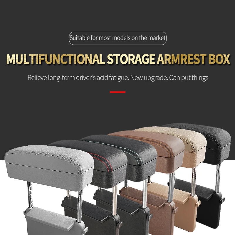 JFBONIN Car Armrest Organizer Featuring a Liftable Storage Box Center Console Gap Holder Tray for Vehicle Interior Organization JFBONIN Car Armrest Organizer Featuring a Liftable Storage Box Center Console Gap Holder Tray for Vehicle Interior Organization