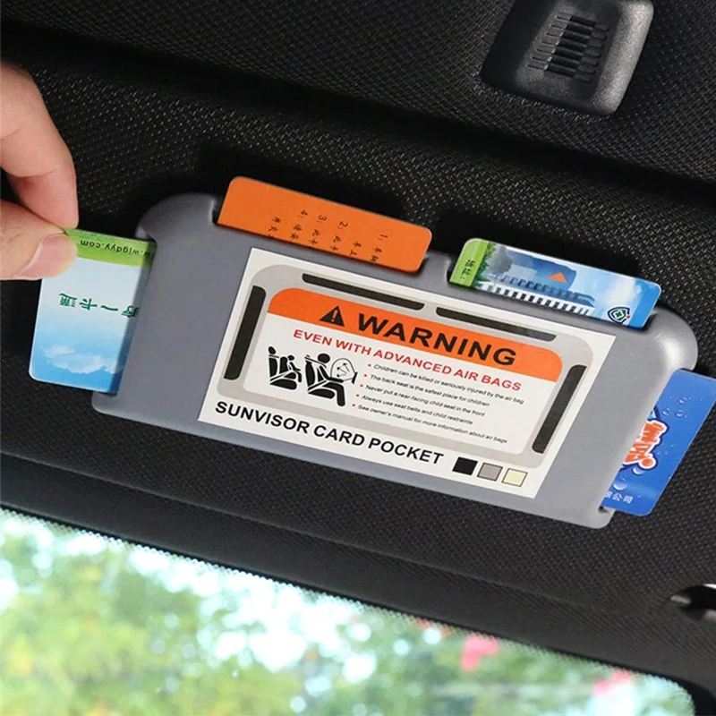 Car Sun Visor Storage Holder Car Card Holder Organizer Leather Multi-function Clip Card Bag Pocket Auto Car Interior Accessories Car Sun Visor Storage Holder Car Card Holder Organizer Leather Multi-function Clip Card Bag Pocket Auto Car Interior Accessories
