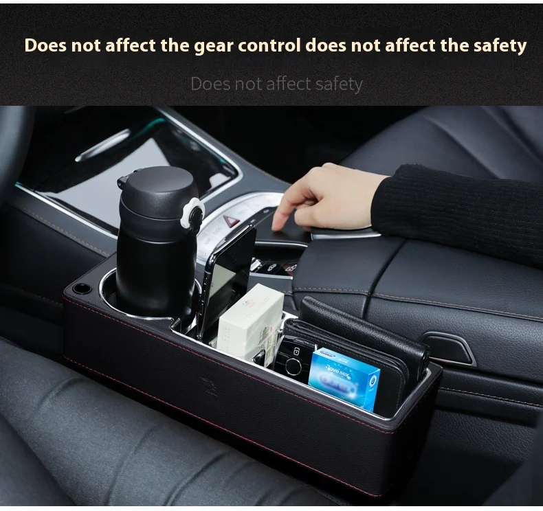 Car Seat Gap Filler Organizer With Cup Holder Front Seat Console Side Pocket With Dual USB Charger PU Leather Car Interior Car Seat Gap Filler Organizer With Cup Holder Front Seat Console Side Pocket With Dual USB Charger PU Leather Car Interior