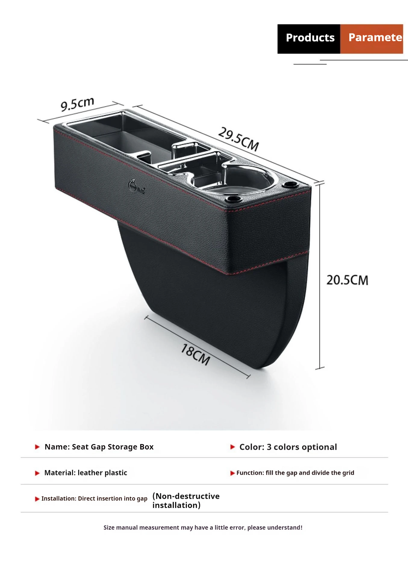 Car Seat Gap Filler Organizer With Cup Holder Front Seat Console Side Pocket With Dual USB Charger PU Leather Car Interior Car Seat Gap Filler Organizer With Cup Holder Front Seat Console Side Pocket With Dual USB Charger PU Leather Car Interior